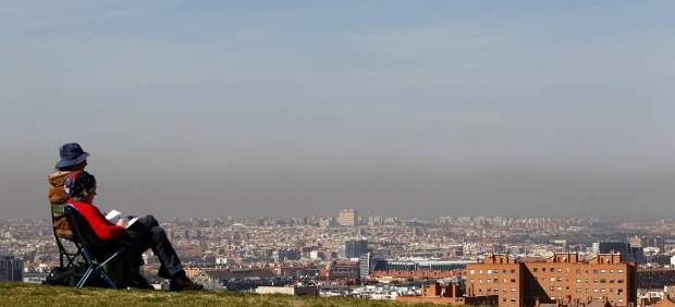 Madrid, con su 'boina' de polución. 