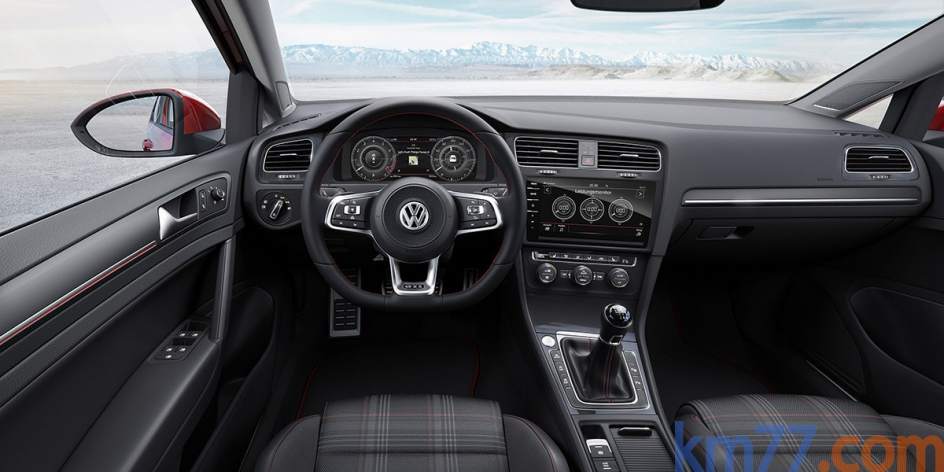 Aspecto interior del Volkswagen Golf