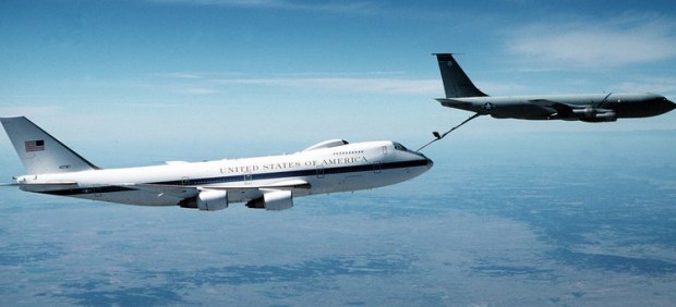 El avión que protegerá a Trump en caso de guerra nuclear