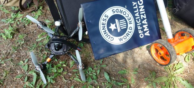 Imagen del dron que ha batido el récord Guinness de velocidad