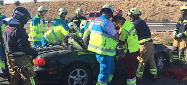 Accidente de tráfico en la M50