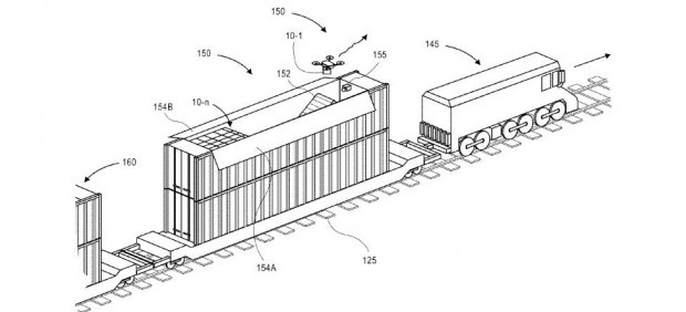 Patente de Amazon para plataforma de entrega con drones 